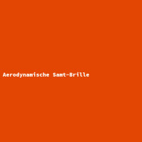 Aerodynamische Samt-Brille