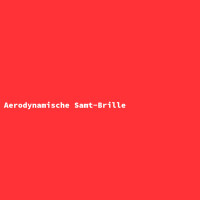 Aerodynamische Samt-Brille