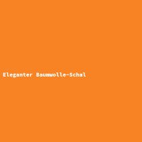 Eleganter Baumwolle-Schal