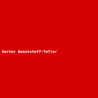 Harter Kunststoff-Teller