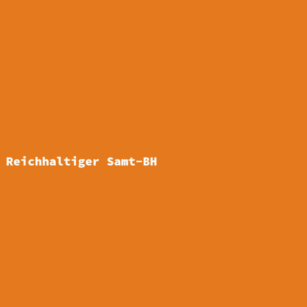 Reichhaltiger Samt-BH