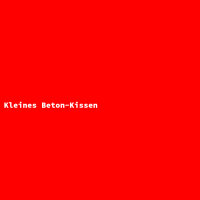 Kleines Beton-Kissen