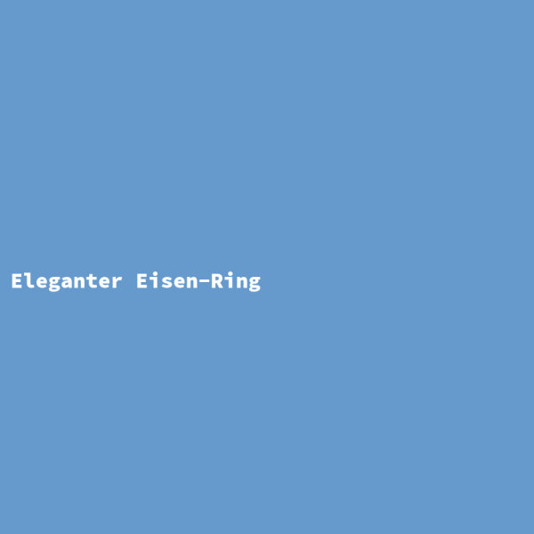 Eleganter Eisen-Ring