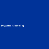Eleganter Eisen-Ring